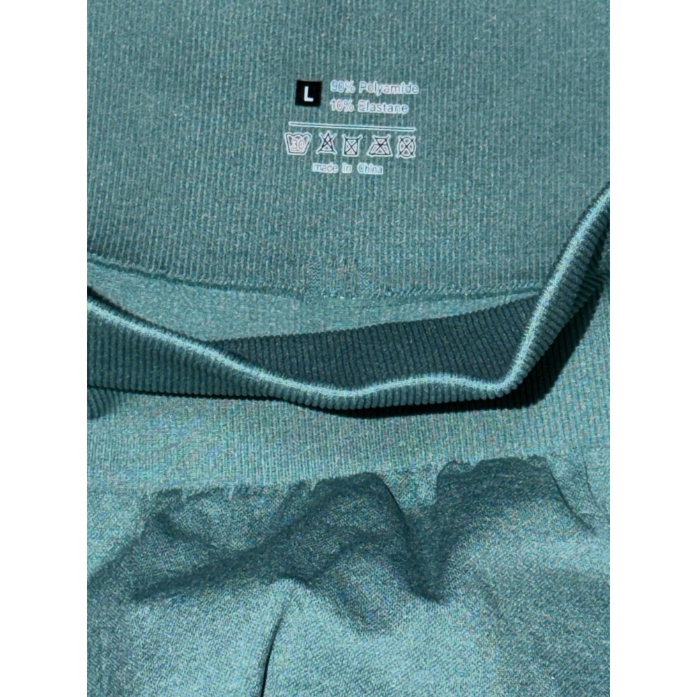 Halara Leggings Women L Green High Waisted Scrunch Butt Lifting Tummy Control - Picture 7 of 7